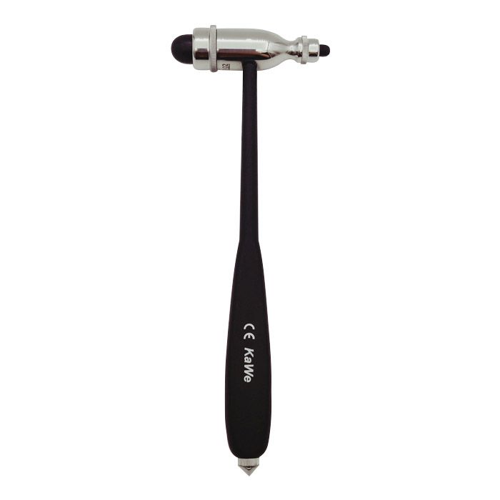 Неврологический молоточек ТРОМНЕР тяжелый 190г, с кисточкой, KaWe