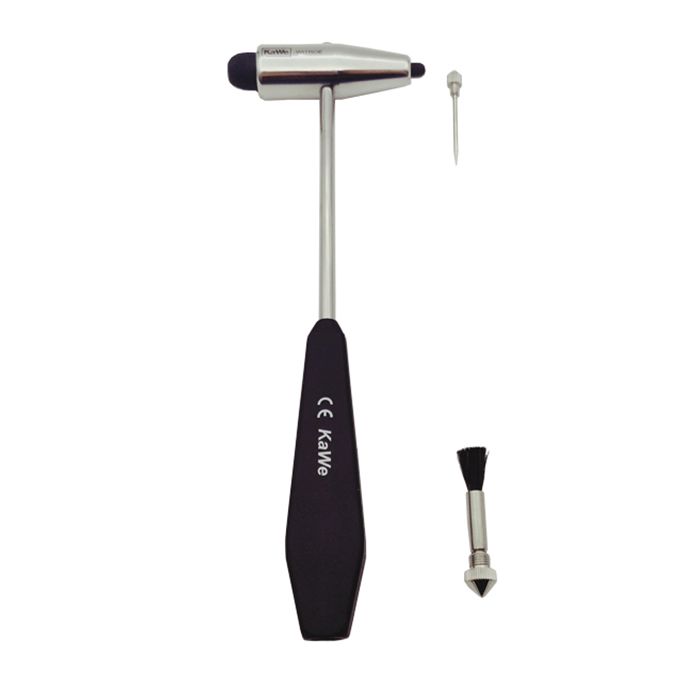 Неврологический молоточек ВИТРОЕ (Witroe) тяжелый 198 г, с иглой и кисточкой, KaWe
